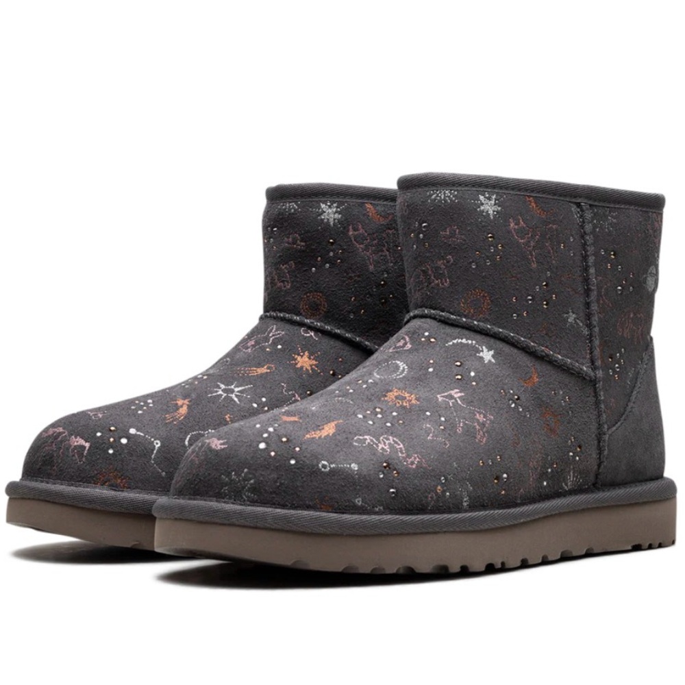 Zodiac Star & Constellation Print Mini Boots